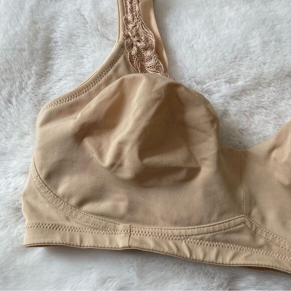 Soma Nude Wireless Bra Unlined 34C Tan Beige - Picture 2 of 8